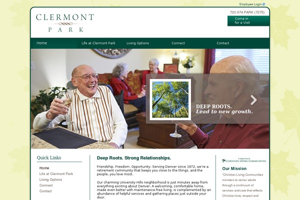 clermontpark.org site used Clc