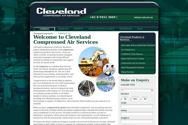 clevelandcompressors.com.au site used Cleveland