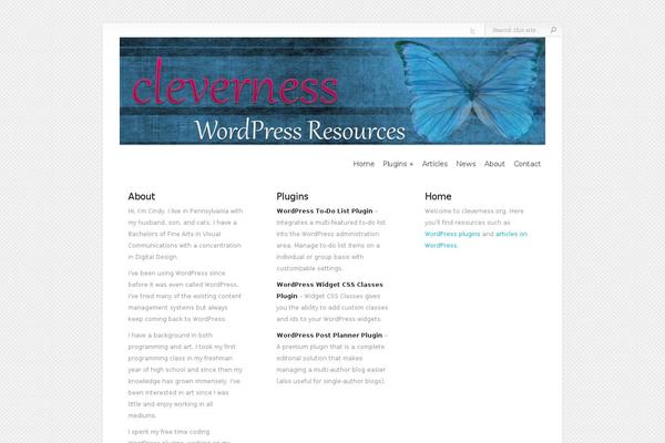cleverness.org site used Chameleon