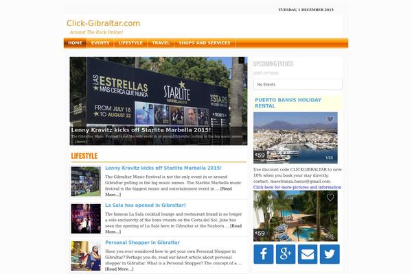 News theme site design template sample