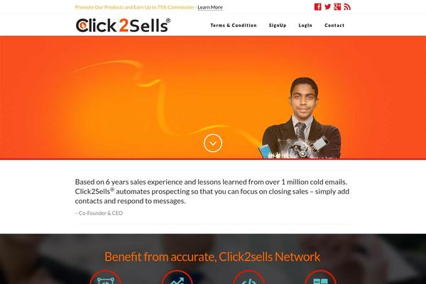 click2sells.com site used Click2sells