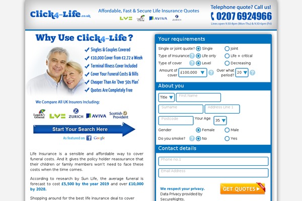 click4-life.co.uk site used Kisswebmedia