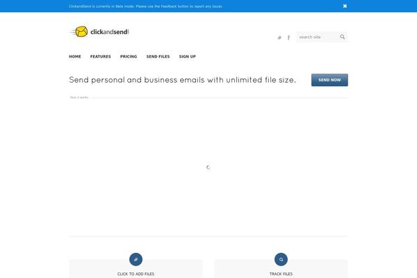 clickandsend.com site used Clickandsend