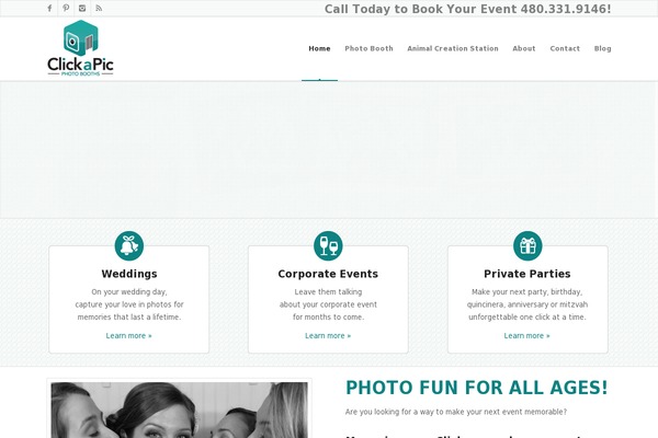 WordPress website example screenshot