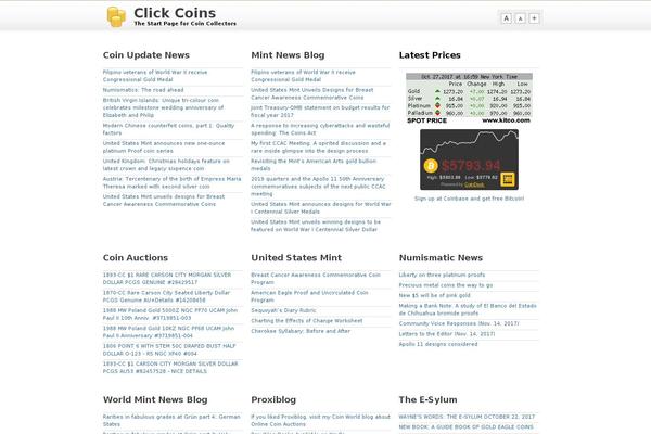 clickcoins.com site used Onenews Premium