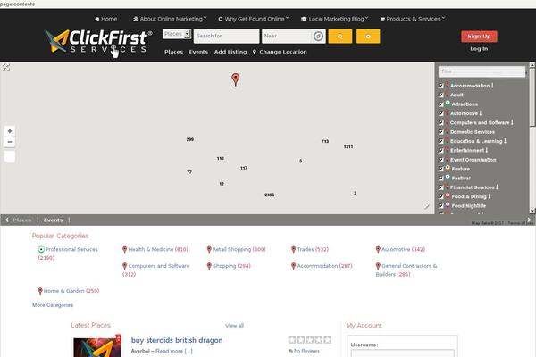 clickfirst.com site used Supreme Directory