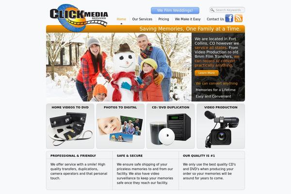 clickmediaservices.com site used Custom Theme