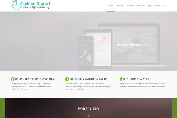 WordPress website example screenshot