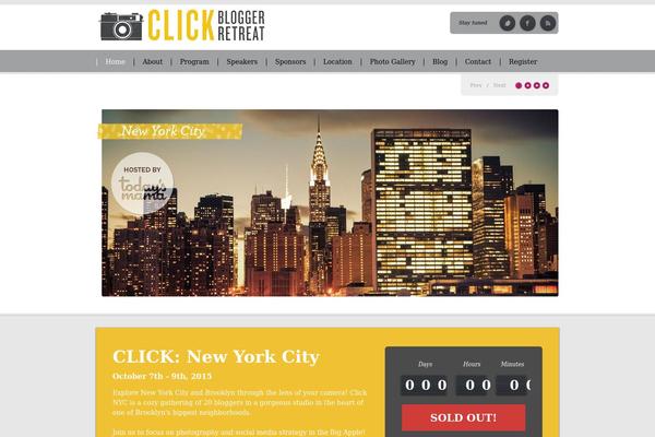 clickretreat.com site used Eventor