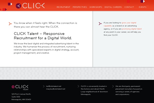 Click theme site design template sample
