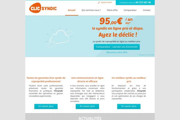 clicsyndic.fr site used Clicsyndic