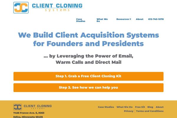 clientcloningsystems.com site used Client-cloning