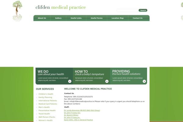 clifdenmedicalpractice.com site used Theme1017