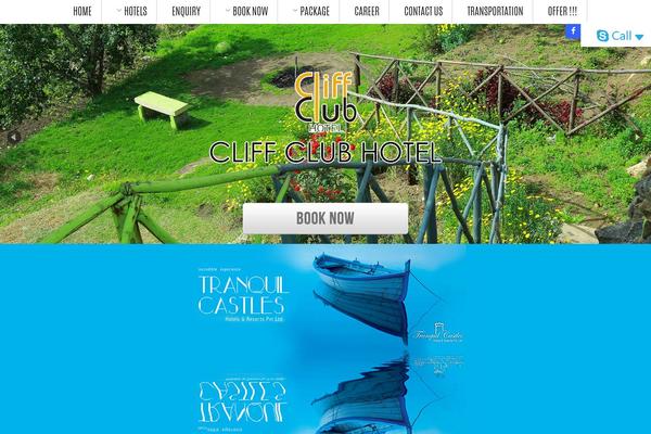 cliffclubhotels.com site used Tranquil