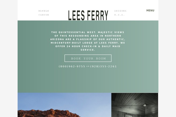 cliffdwellerslodge.com site used Leesferry