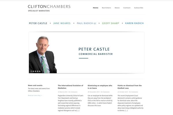 cliftonchambers.co.nz site used Classica