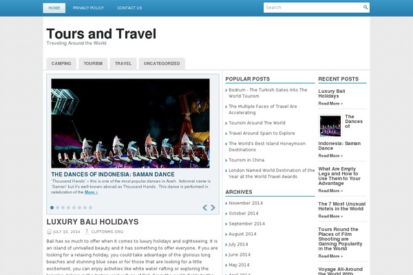 WordPress website example screenshot