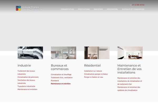 Construction theme site design template sample