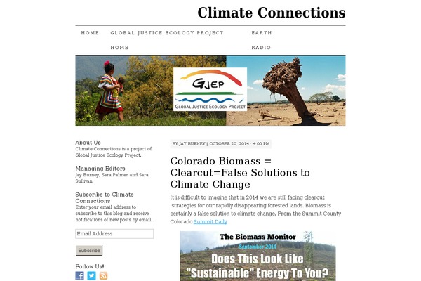 climate-connections.org site used Pilcrow