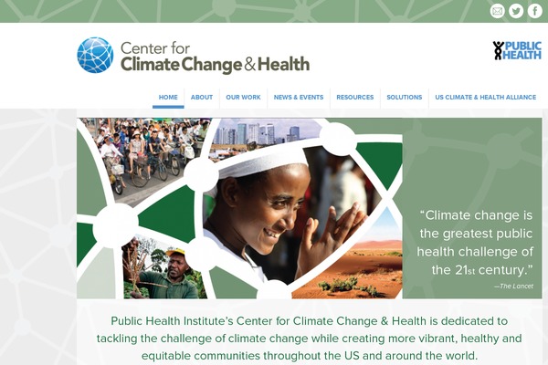 climatehealthconnect.org site used Climate