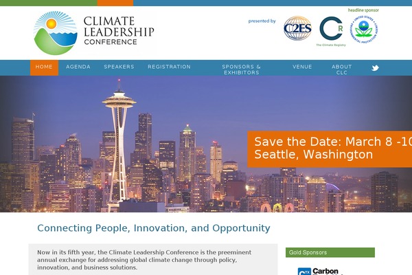 climateleadershipconference.org site used Conference