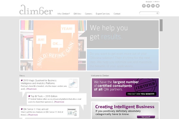 climber.eu site used Climber