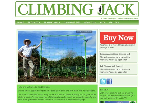 climbingjack.com site used Corporate