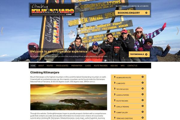 WordPress website example screenshot