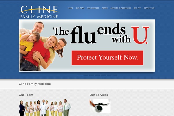 clinefamilymedicine.com site used Shuffle