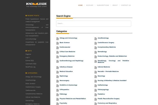 Iknowledge theme site design template sample