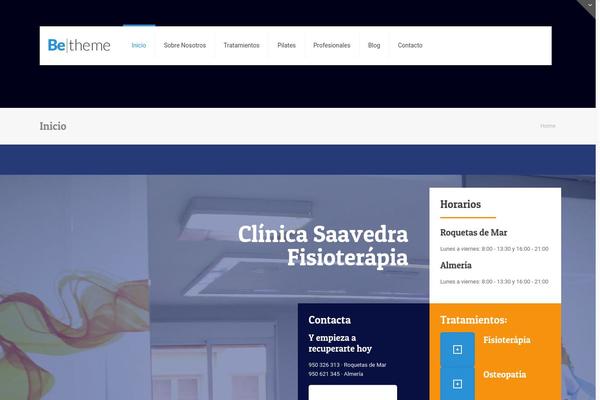 clinicasaavedra.com site used BeTheme
