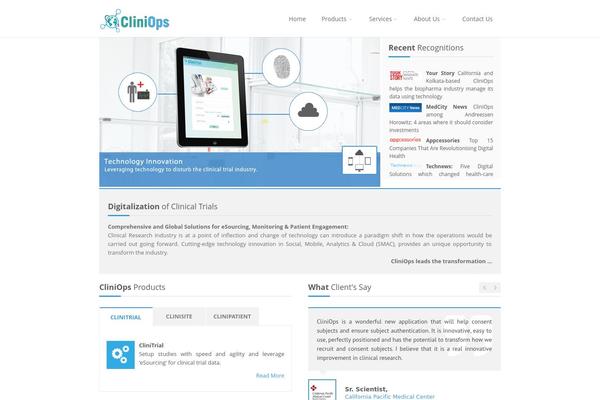 cliniops.com site used Wp_clava