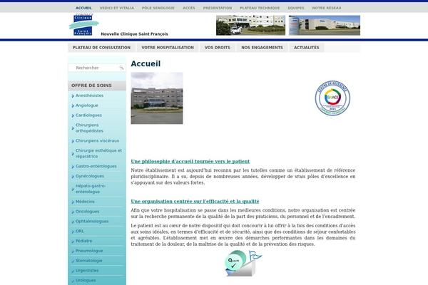 clinique-stfrancois.com site used Blue News
