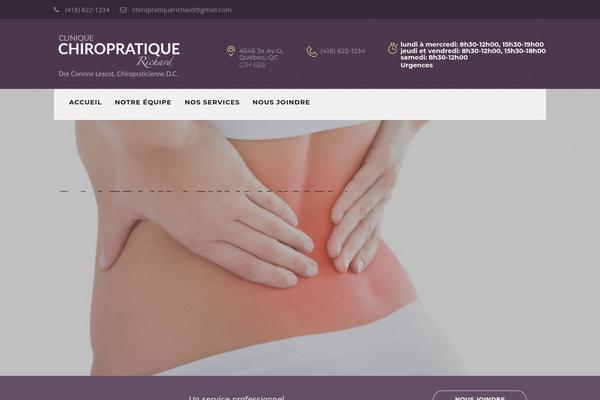 cliniquechiropratiquerichard.ca site used Chiropractor