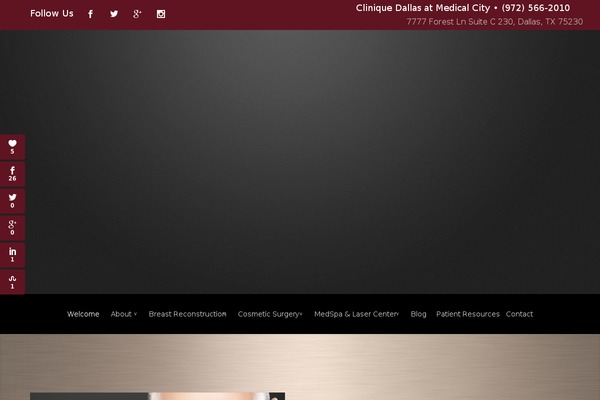 Clinique theme site design template sample