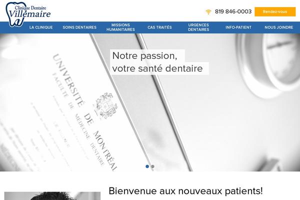 cliniquedentairelucvillemaire.com site used Wp-modulo-dental-theme