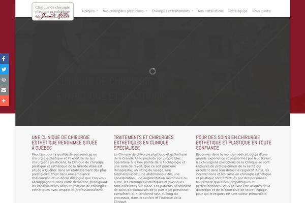 Clinique theme site design template sample