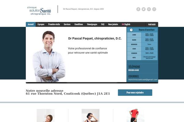 Doctor theme site design template sample