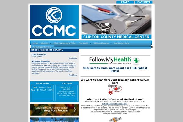 clintoncountymedicalcenter.com site used Ccmc-theme