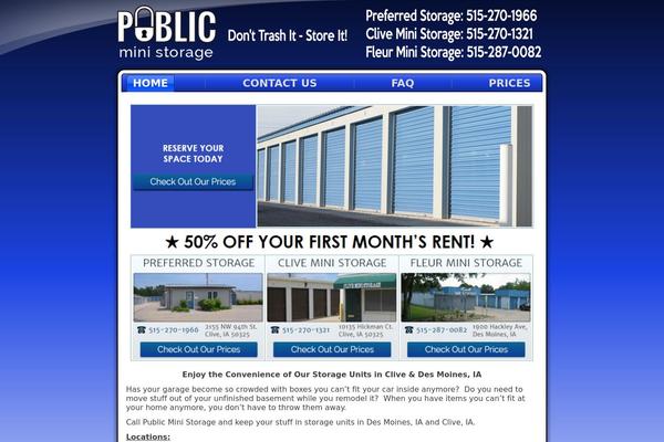 cliveministorage.com site used Bluecandy_nonresponsive