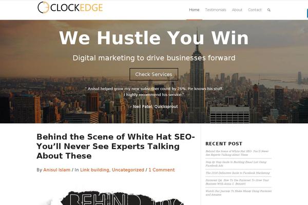 clockedge.com site used Clockedge