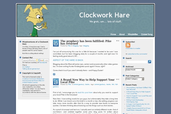 clockworkhare.com site used Mandigo