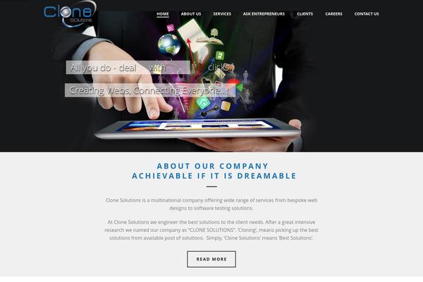 Jupiter theme site design template sample