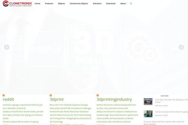 WordPress website example screenshot