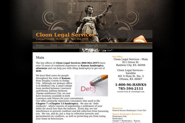 cloonlegal.com site used Smack-law