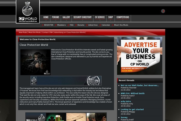 WordPress website example screenshot