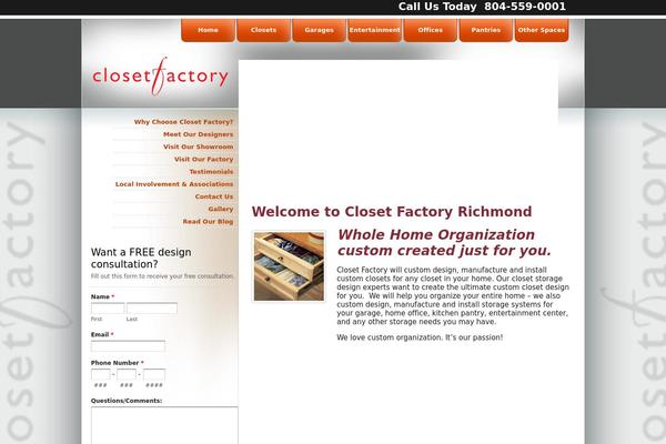closetfactoryva.com site used Closetfactory