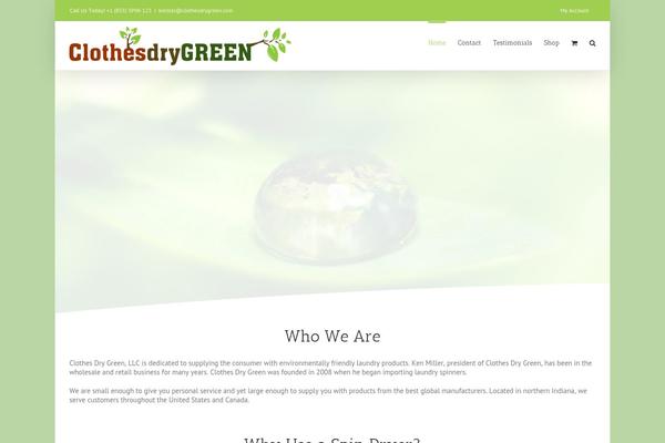 clothesdrygreen.com site used Avada Child Theme