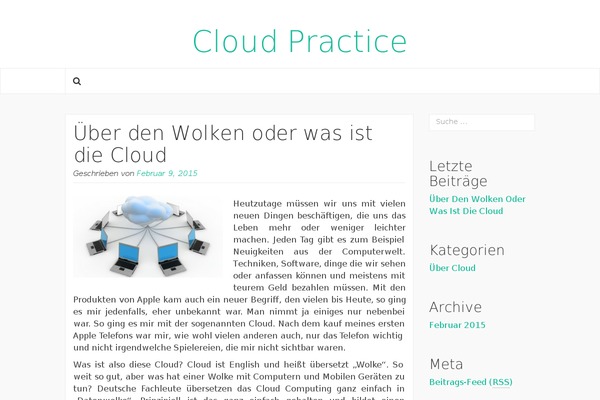 cloud-practice.de site used Anivia_theme