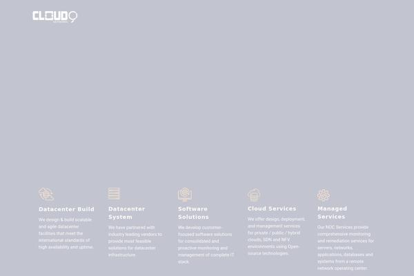 Qloud theme site design template sample